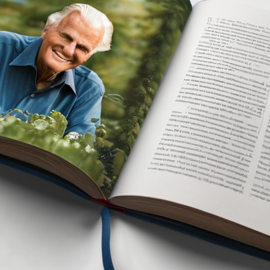 빌리 그레이엄의 전도 - Here are three detailed image prompts based on the provided text about Billy Graham: